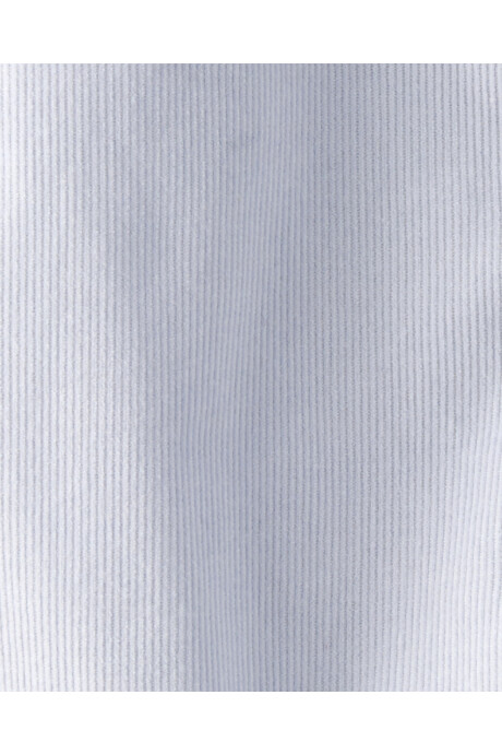 Body de pana, tipo camisa, celeste Sin color