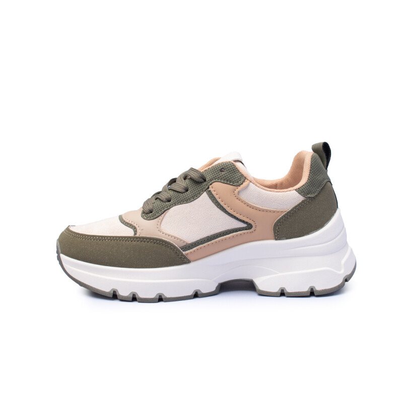 Calzado deportivo Dama Panama Jack WHITE/GREEN/BEIGE
