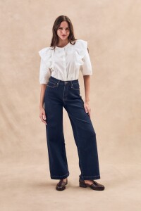 Blusa Volados Crudo