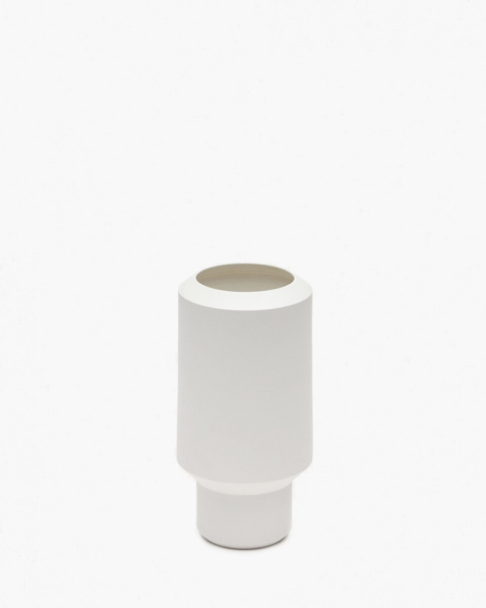 Jarrón Estartit de cerámica blanco - chico 27,5 cm 