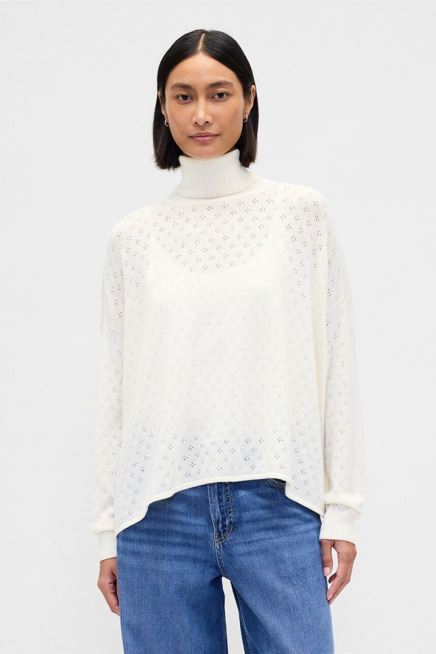 Buzo Polera Brooklyng Pointelle Mujer Chino