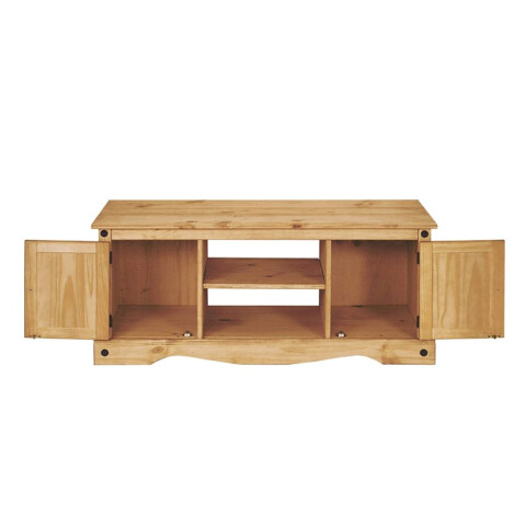 RACK 2 PUERTAS 1 ESTANTE CERA NATURAL P1401 RACK 2 PUERTAS 1 ESTANTE CERA NATURAL P1401