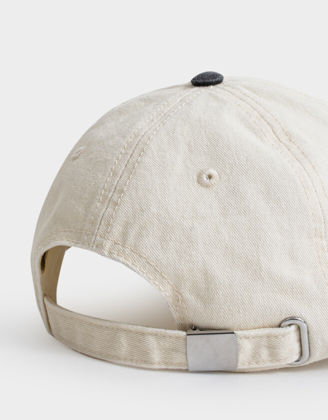 Caps Gorra Denim Bordada - Combinacion Bicolor