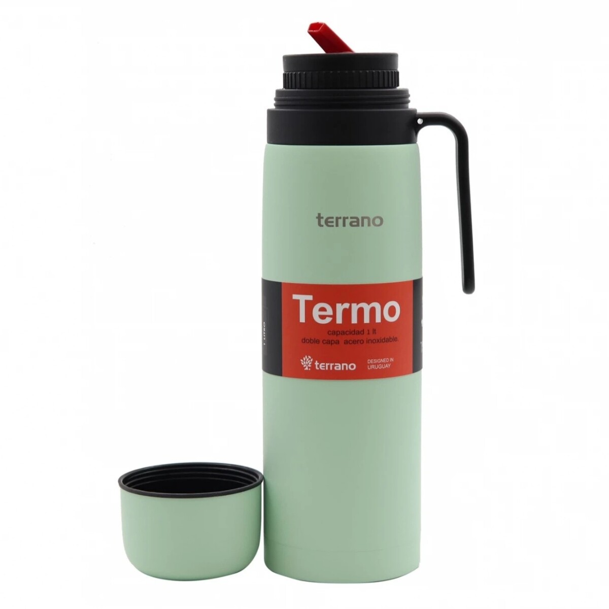 Termo Terrano Premium 1L con Manija Rígida - VERDE-AGUA 