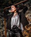 Chaqueta Gamuza negro