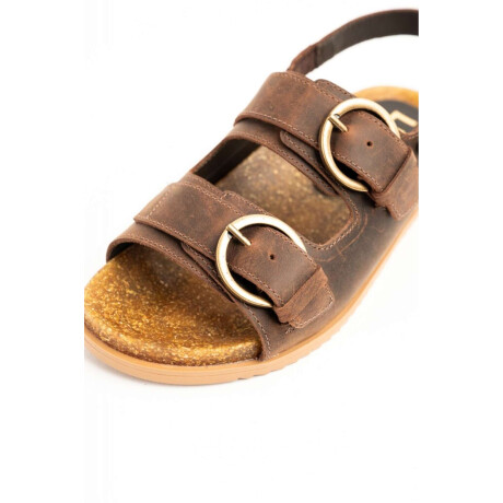 Sandalia Cuero Chocolate