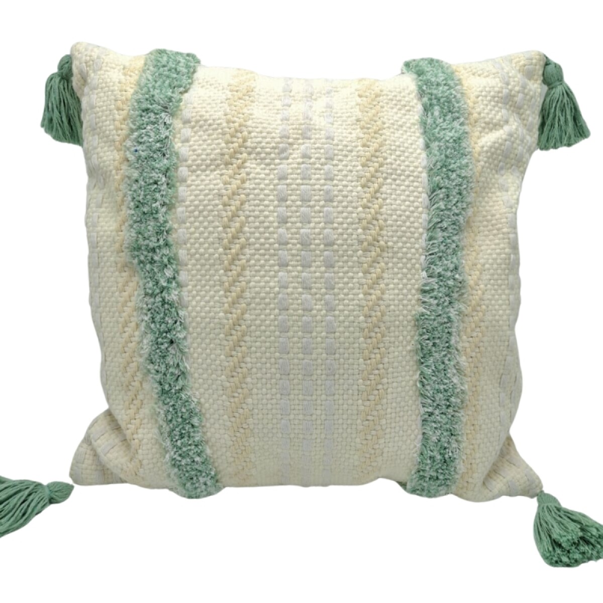 Almohadones con Decorado en Colores - Verde 