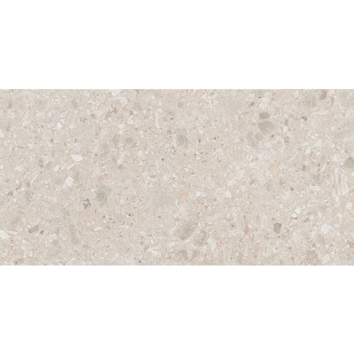 Porcelanato Beige Tipo Terrazo Mate Antideslizante Espesorado 60X120X2 
