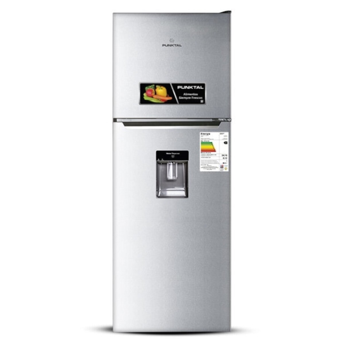 Heladera Punktal Pk-368 Fsg Inox C/ Dips 