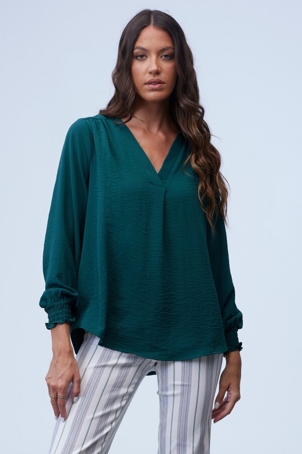 Blusa Frunces VERDE