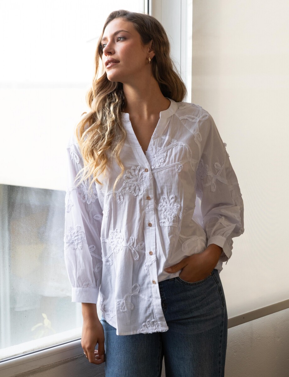 Blusa Bordada - Blanco 