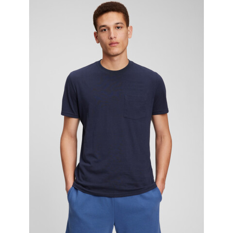 SS PKT T ORGANIC TAPESTRY NAVY