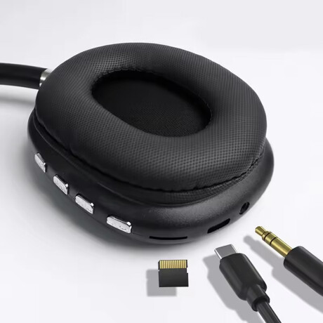 Auriculares negros inalámbricos Negro