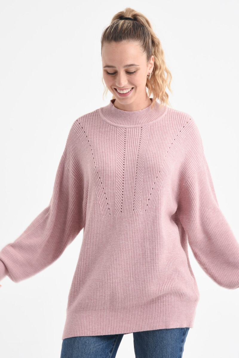 Sweater de punto - Rosa 