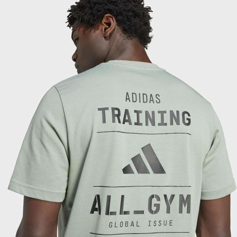 Remera Adidas Estampada All-Gym Category Verde