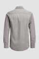 Camisa Sheridan Denim Clásica Con Broches Light Grey Denim