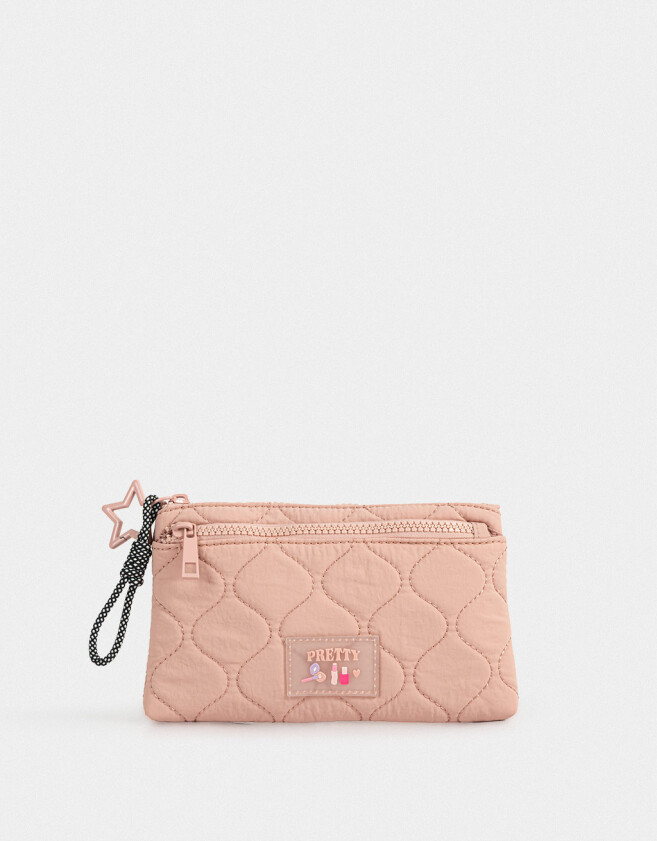 Porta Cosméticos Portacosméticos Puffy Rosa - Rosa Viejo