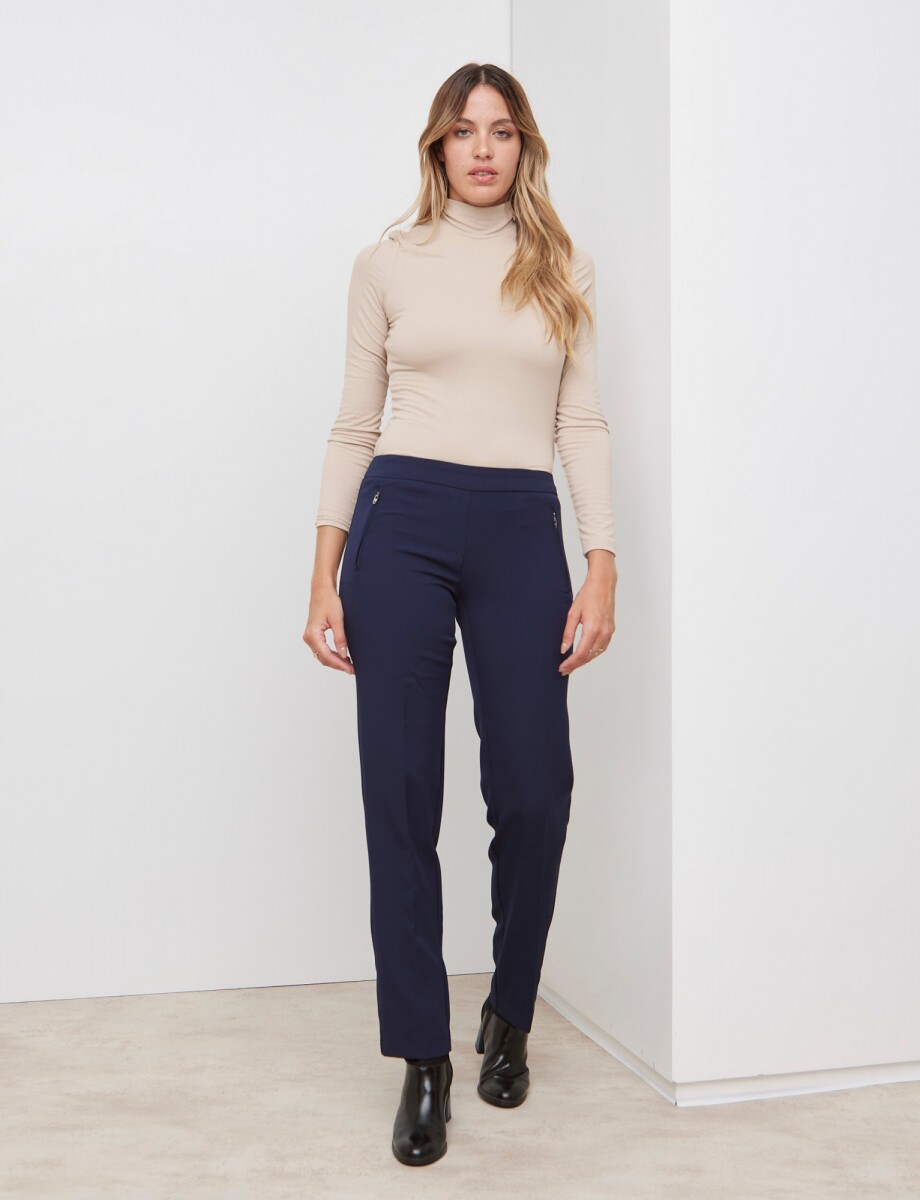 Pantalon Zip - Azul 