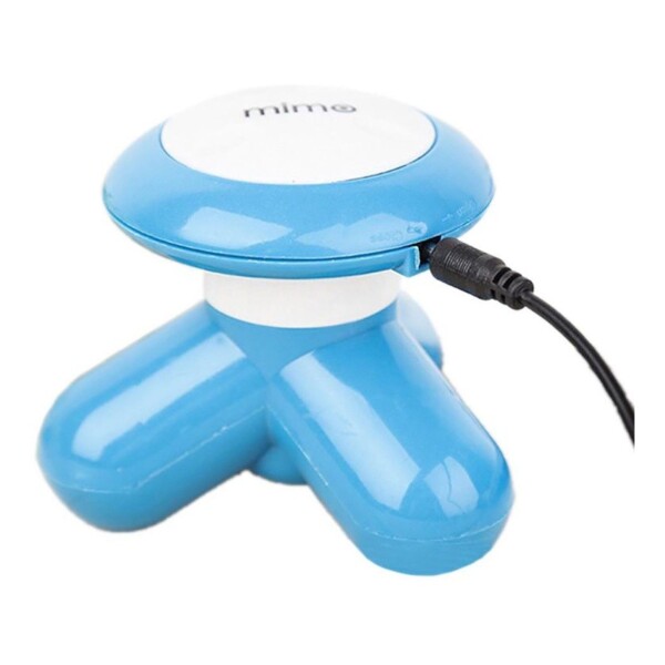 Masajeador Mini Eléctrico Portátil Usb O Pilas Mimo Color Variante Azul