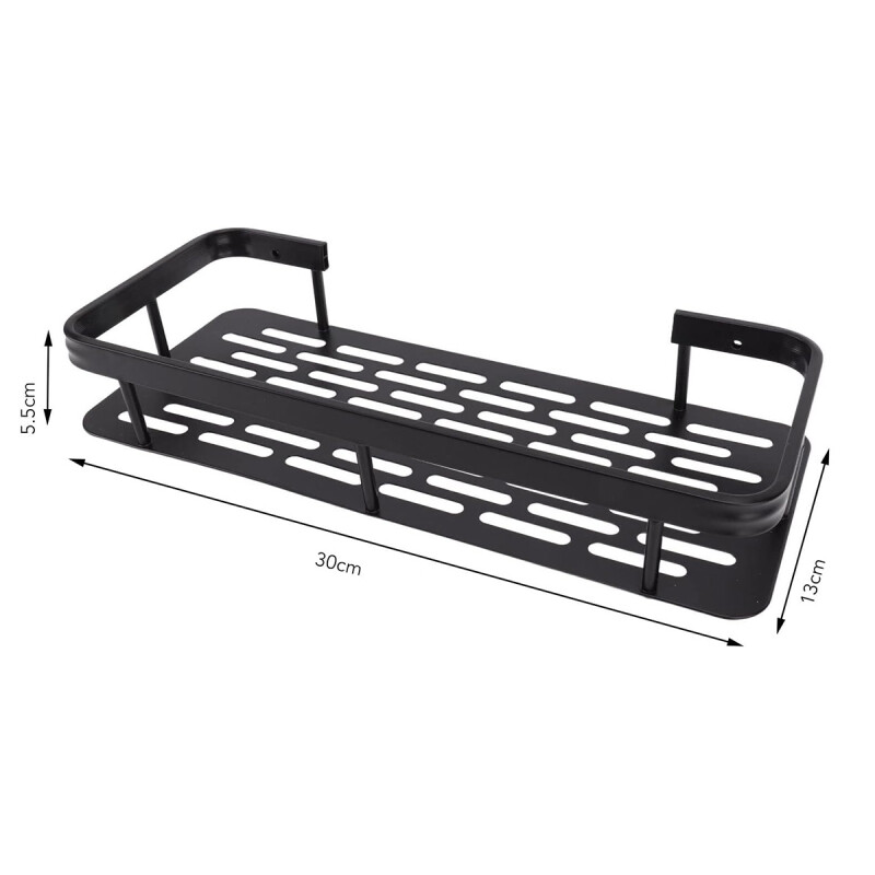 Set x2 Estante organizador de metal NEGRO