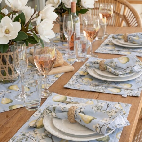 Set x 4 Servilletas Pear