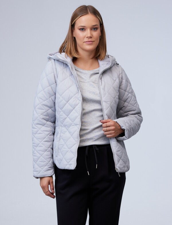 Campera & Chaleco GRIS CLARO