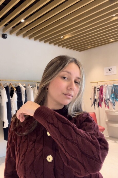 Cardigan Nayarit Bordeaux