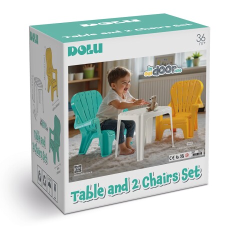 Set de Mesa Infantil Dolu 2617 y 2 Sillas 001