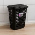 CESTO CANASTO DE ROPA 30 LTS NEGRO NEGRO