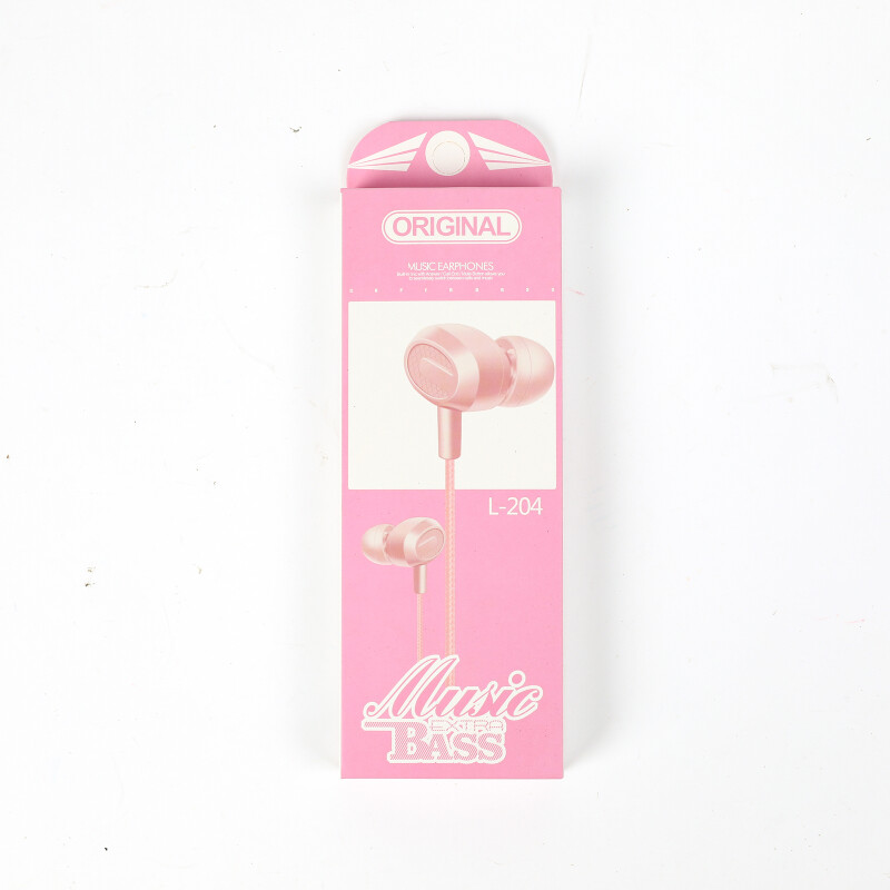 Auriculares con cable in ear L-204 extra bass rosado Auriculares con cable in ear L-204 extra bass rosado