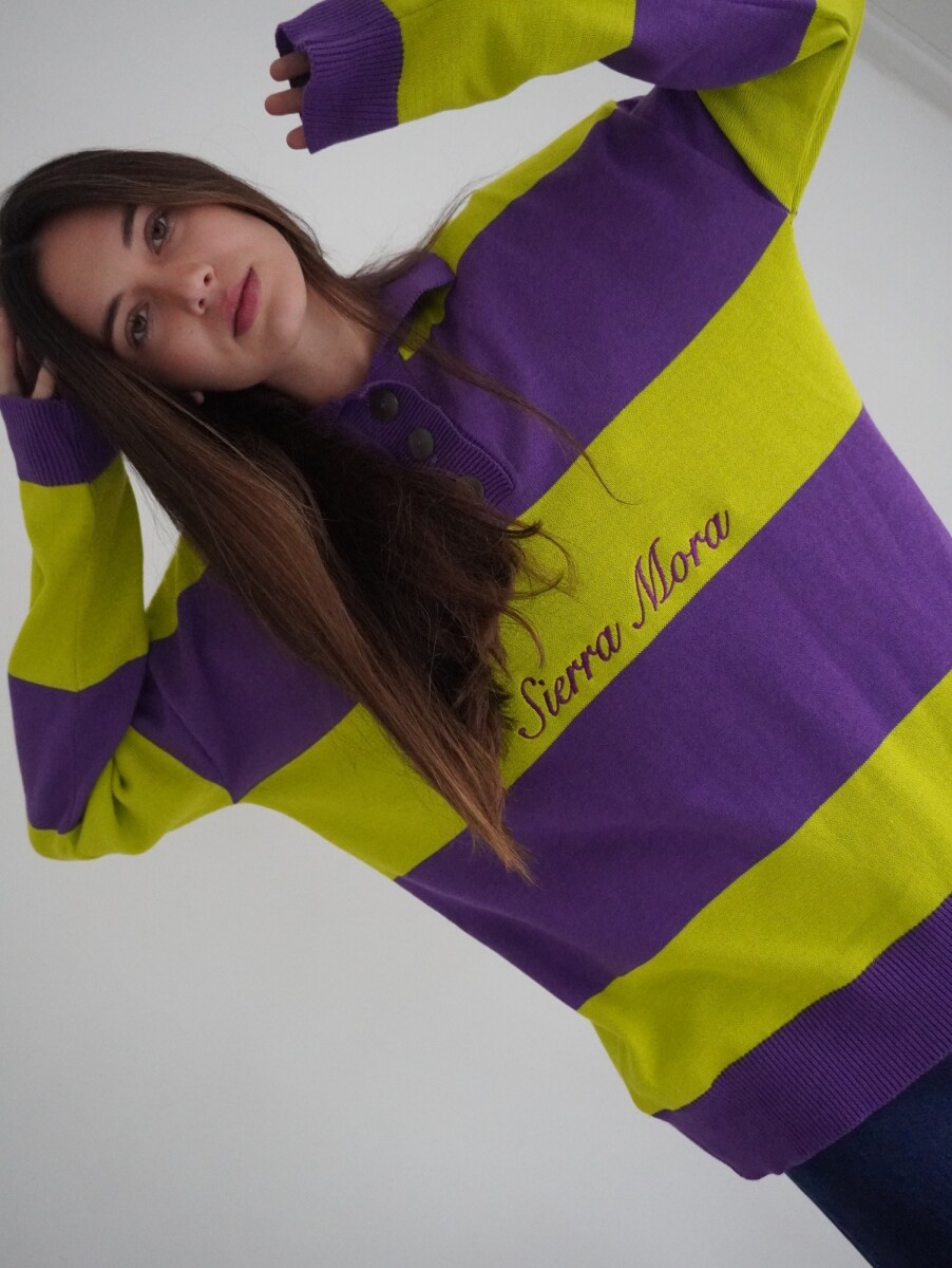 Heritage Sweater - Violeta / Pistacho 