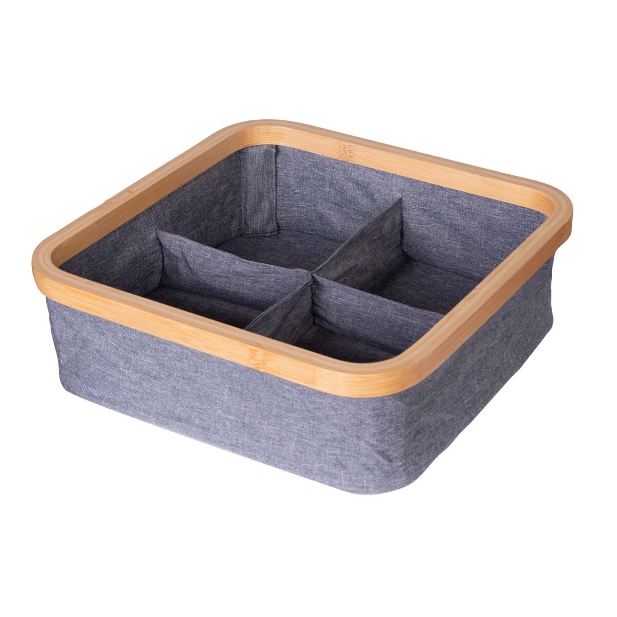CAJA C/SEPARADORES - TELA-Y-MADERA GRIS A255 