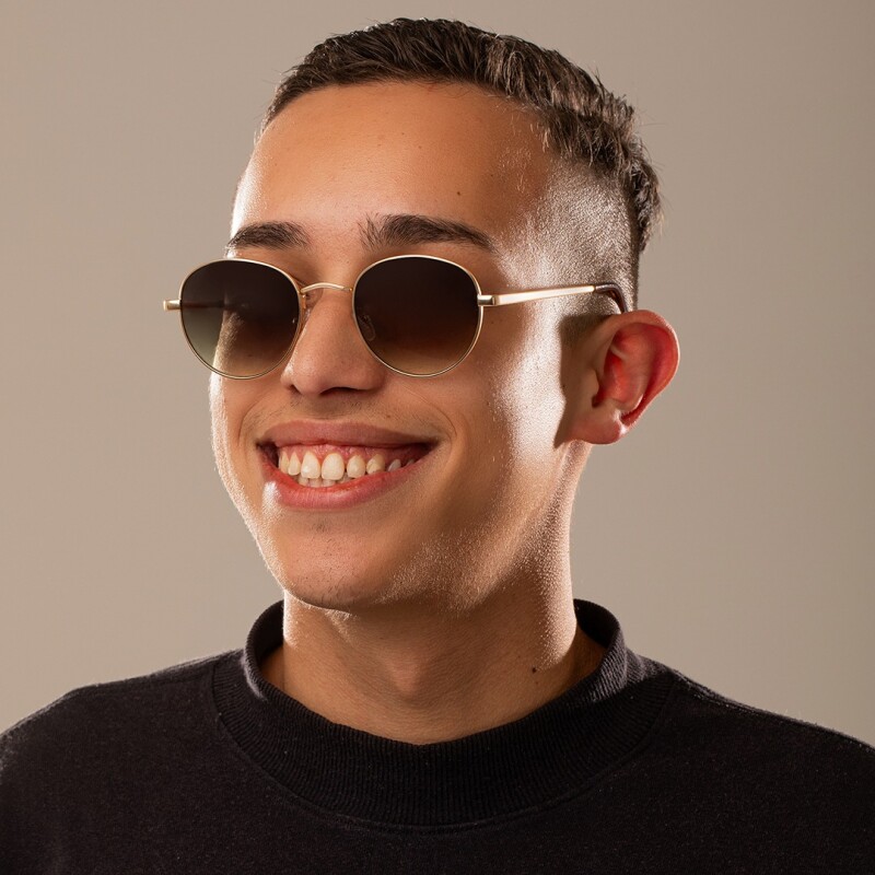 Lentes de Sol Chilli Beans Unisex Rodas Marrón Claro