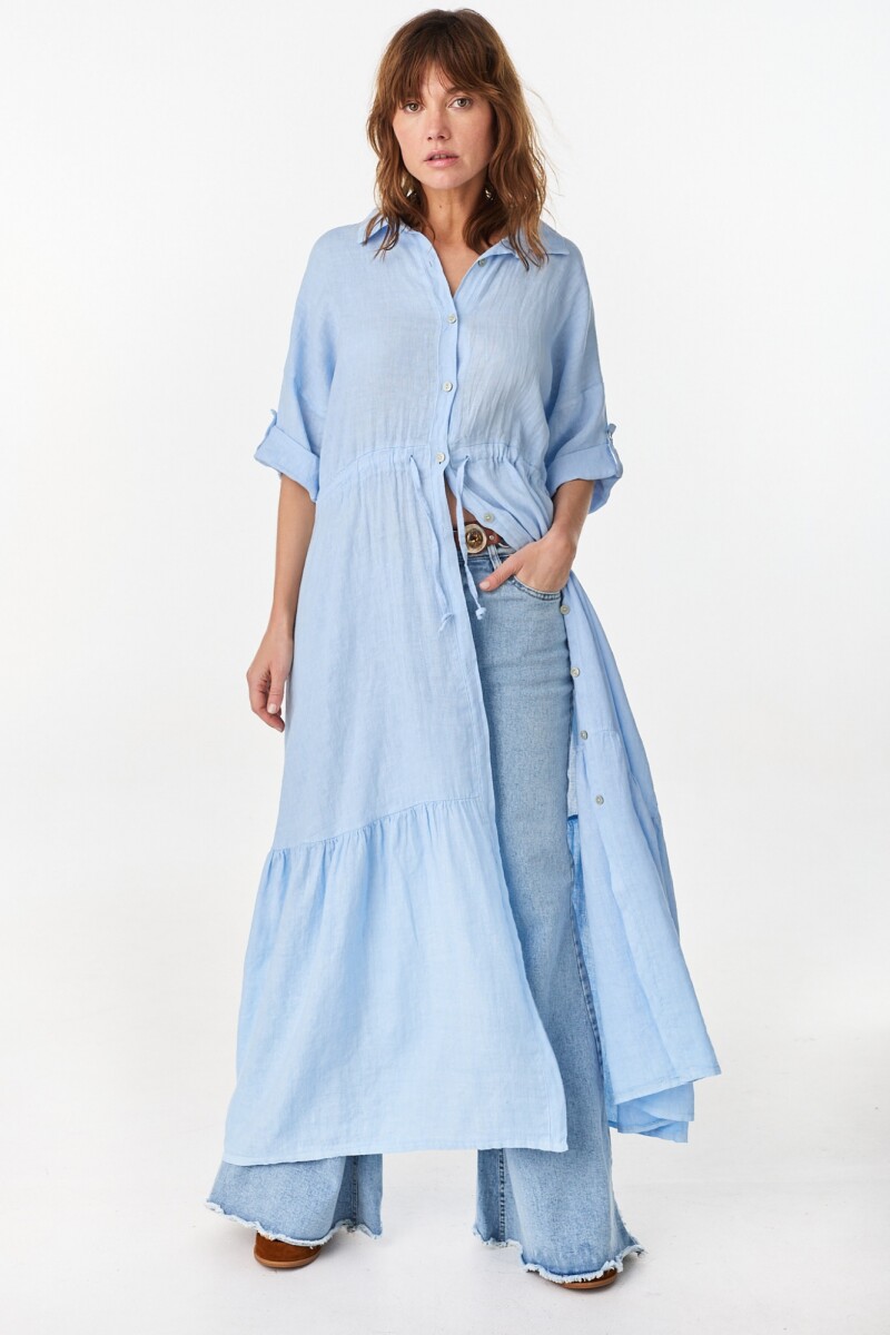 Vestido Camisero Julia Celeste
