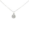Dije Medalla Virgen Niña-Plata 925-Sin Piedra-CP3011 sinpiedra
