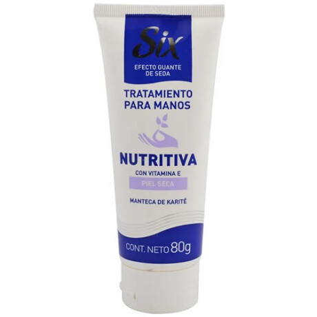 SIX CREMA PARA MANOS NUTRITIVA MANTECA DE KARITÉ PIEL SECA 80gr SIX CREMA PARA MANOS NUTRITIVA MANTECA DE KARITÉ PIEL SECA 80gr