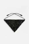 Bandana tejida lentejuelas negro