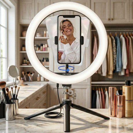 Aro de luz led Klasse con tripode 26×39cm | Ajuste de brillo y tonos Aro de luz led Klasse con tripode 26×39cm | Ajuste de brillo y tonos