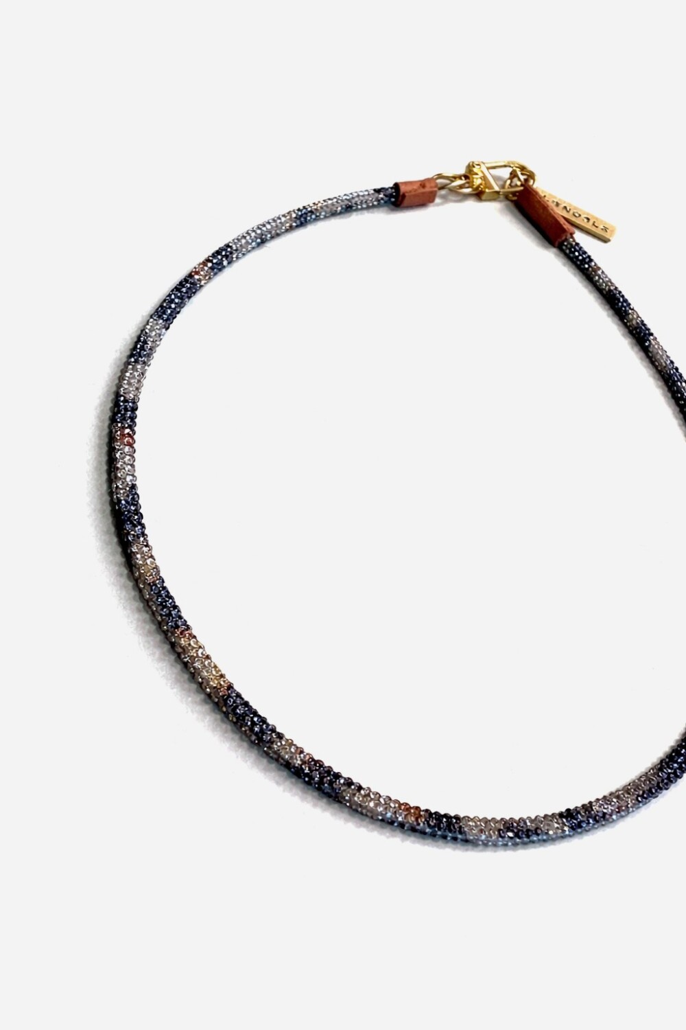 Camo Necklace Blanco / Azul