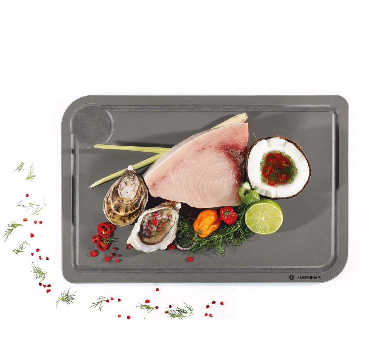 Tabla de Picar Comfort Gris XPLUS 42x28x0,9CM 