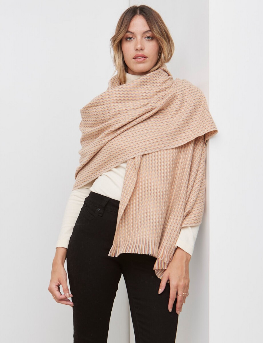 Bufandon Tejido - Beige/multi 