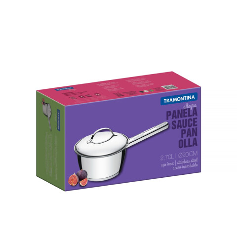 Cacerola con mango modelo ALLEGRA, 2,70 Lts. -TRAMONTINA TF1805