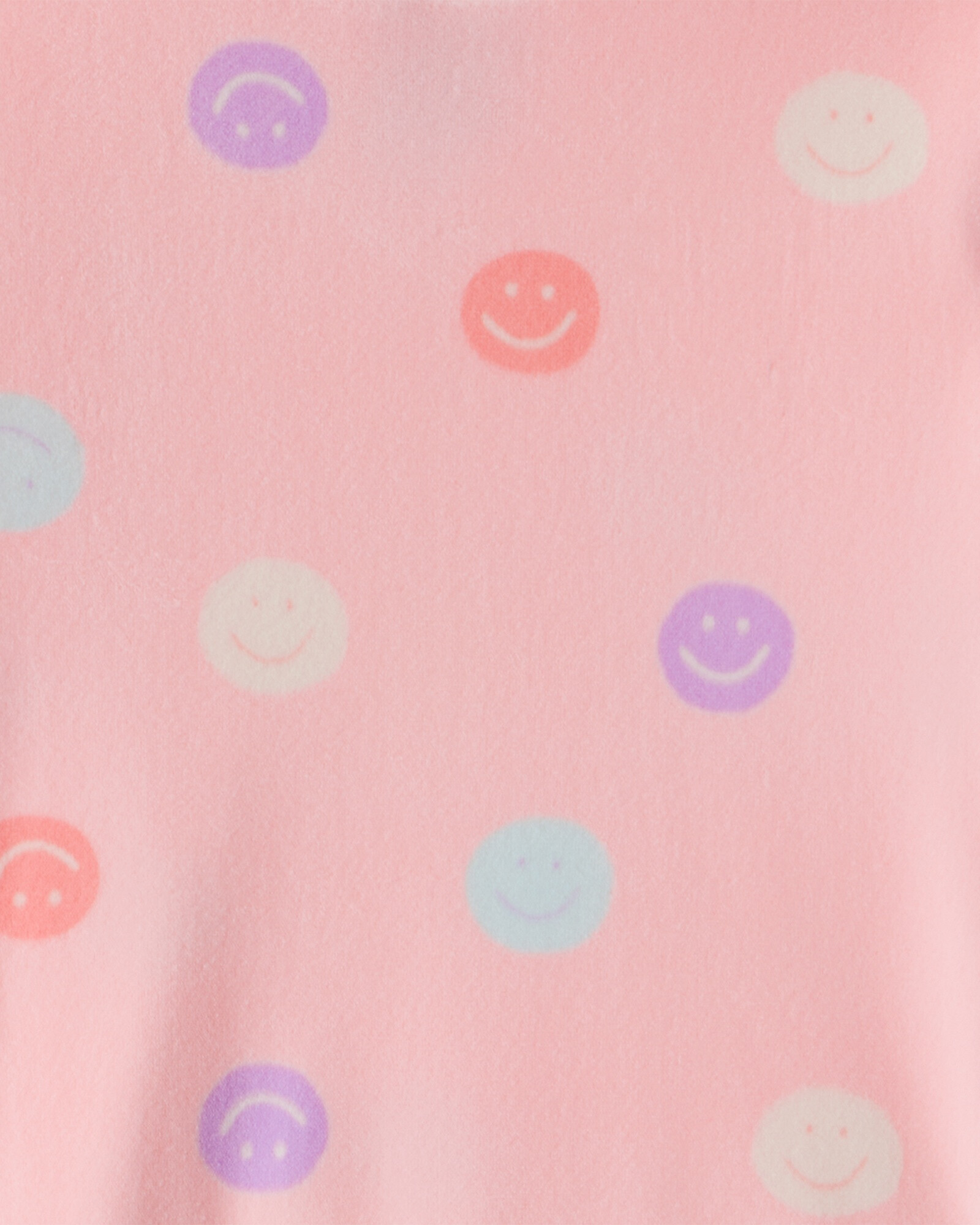 Pijama dos piezas de micropolar, remera y pantalón, diseño sonrisas Sin color