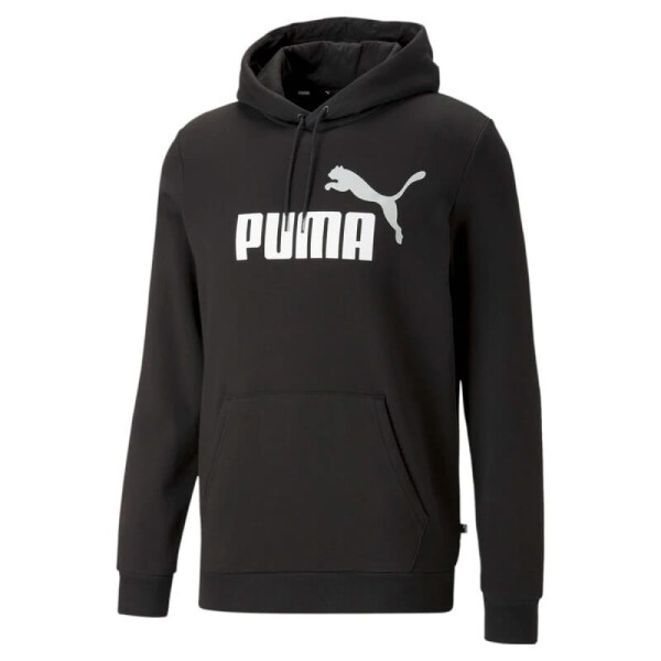 Canguro - Puma - Puma Canguro ESS+ 2 Col Big Logo Hoodie FL de Hombre - 586764 61 Negro