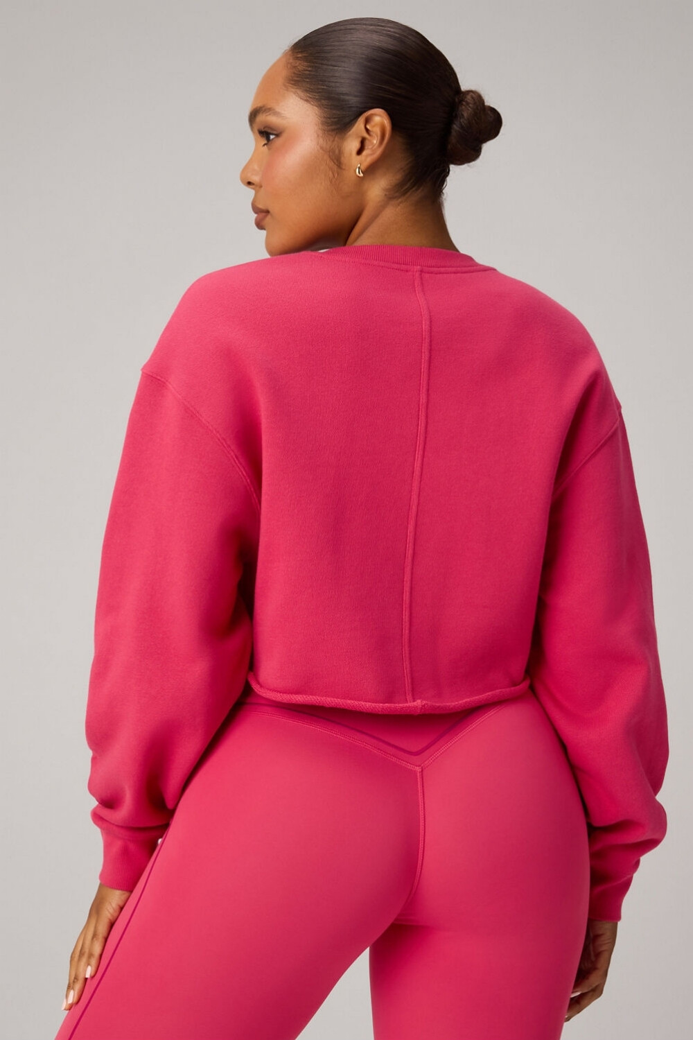 Polera Heavy Terry Cropped Pullover Mujer Berrylicious
