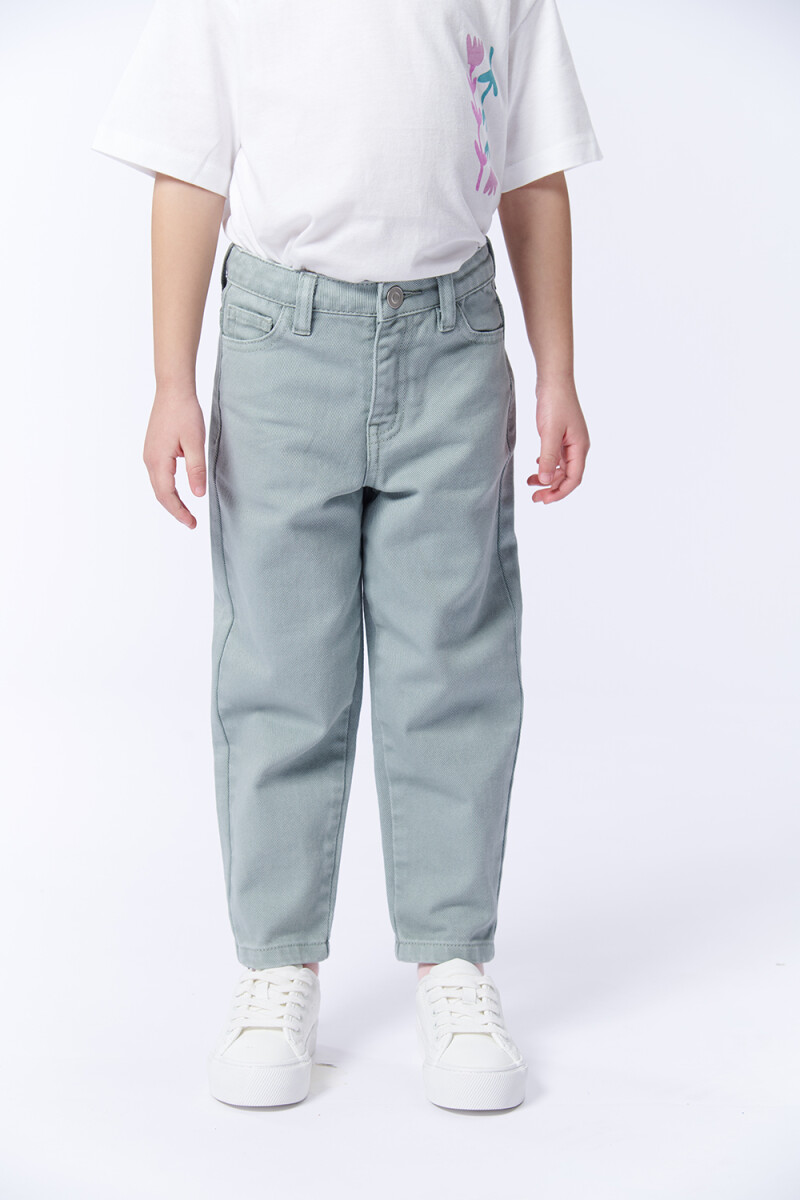 Pantalón Jean Slouchy Verde