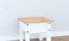 Mesa de living lateral - Linea mexicana Blanco
