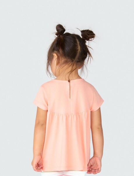 BLUSA INFANTIL MANGA CORTA NARANJA