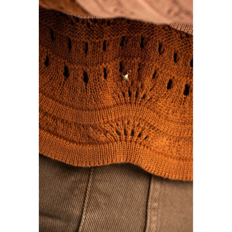 Sweater Textura Rayado Rosa/mocha