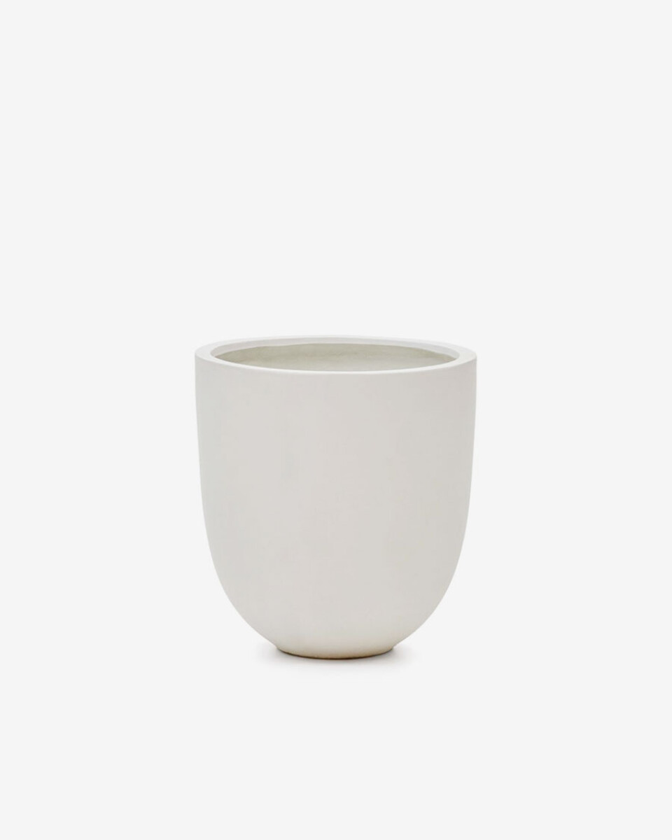 Macetero Aiguablava de cemento - blanco Ø 56 cm 